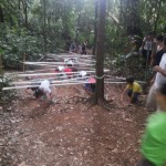 Participação em trilhas no passeio ambiental - Parque Areião - Abr. 2017